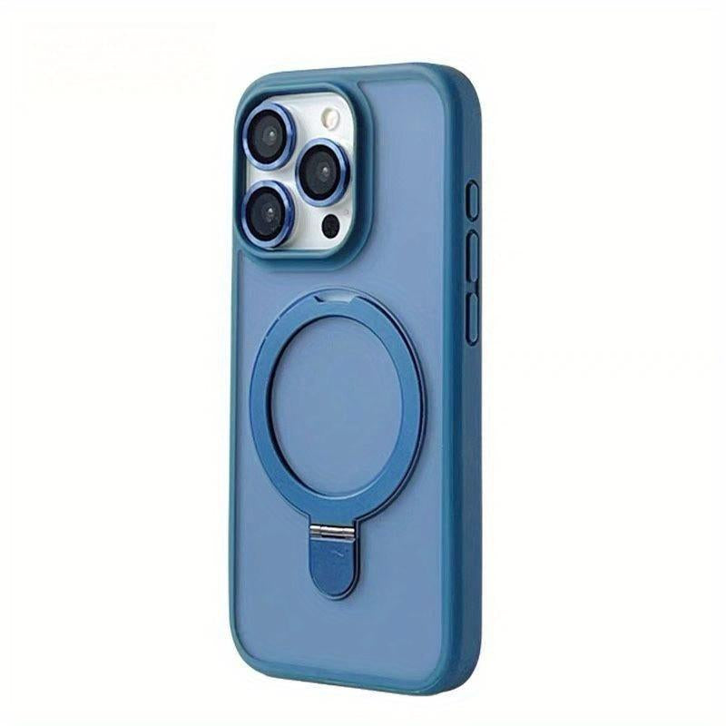 [Jyhr]Shockproof Mag Safe Case for Iphone 16 Pro Max 15 14 13 12 11 Metal Phone Holder Protector Screen Protector Smartphone Cellphone