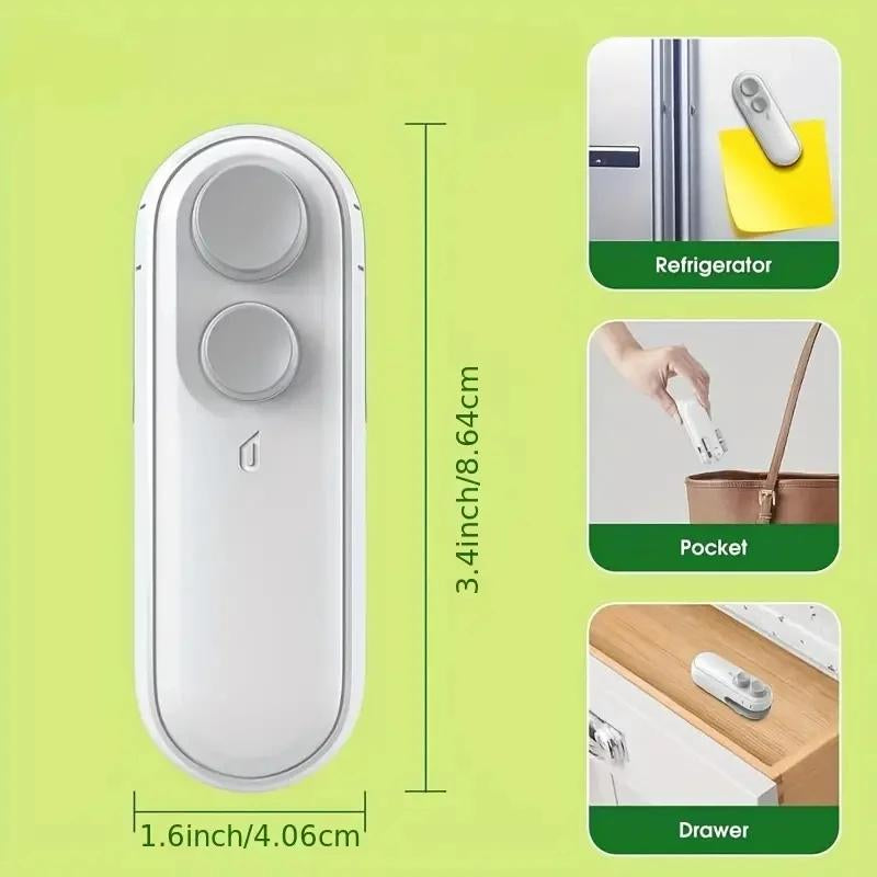 Mini Heat Bag Sealing Machine Package Sealer Bags Plastic Food Sealer Clip Bag Handheld Sealer Food Packaging Heat Sealer Other Other Other