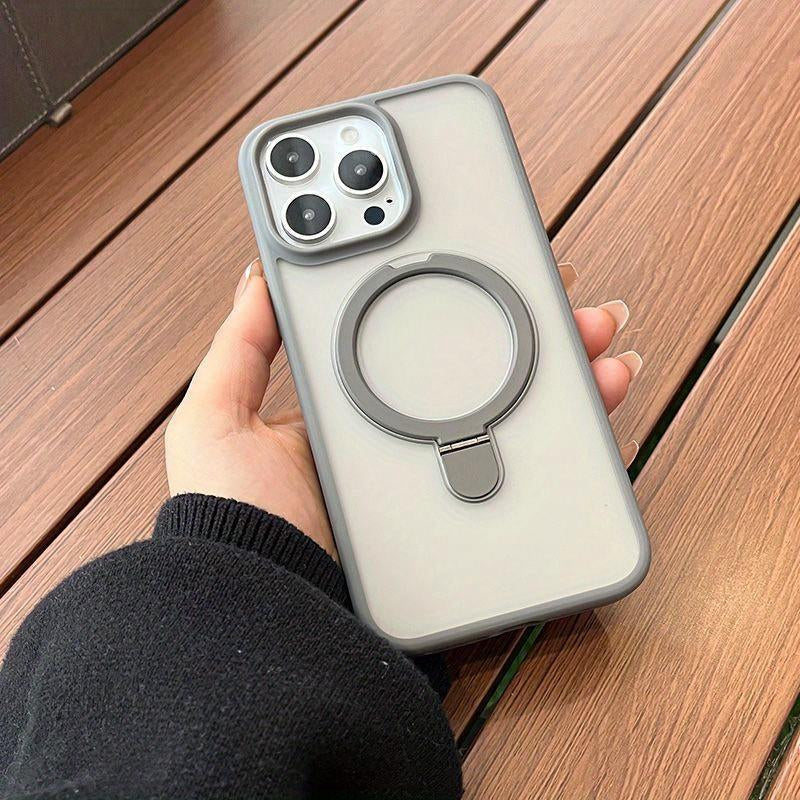 [Jyhr]Shockproof Mag Safe Case for Iphone 16 Pro Max 15 14 13 12 11 Metal Phone Holder Protector Screen Protector Smartphone Cellphone