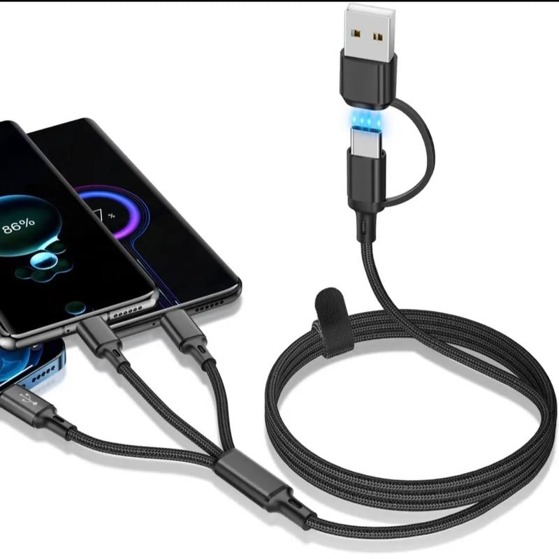 5 in 1 Rapid Charging Cord for Mobile Devices Charger