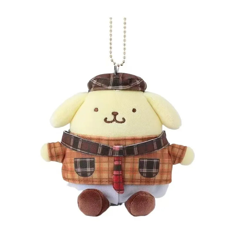 Sanrioed Kawaii Hello Kitty Kuromi Plush Doll Toys Pendant Cute Plush Keychain Bag Pendant Christmas Gifts12Cm