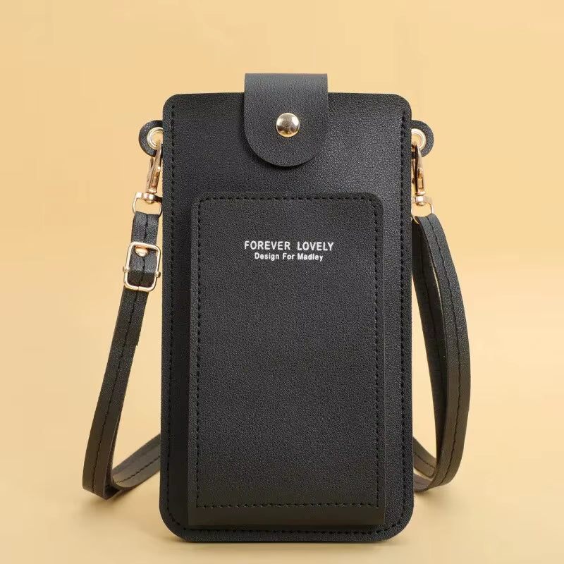 Women Bags Soft Leather Wallets Touch Screen Cell Phone Purse Crossbody Shoulder Strap Handbag for Female Cheap Women'S Bags