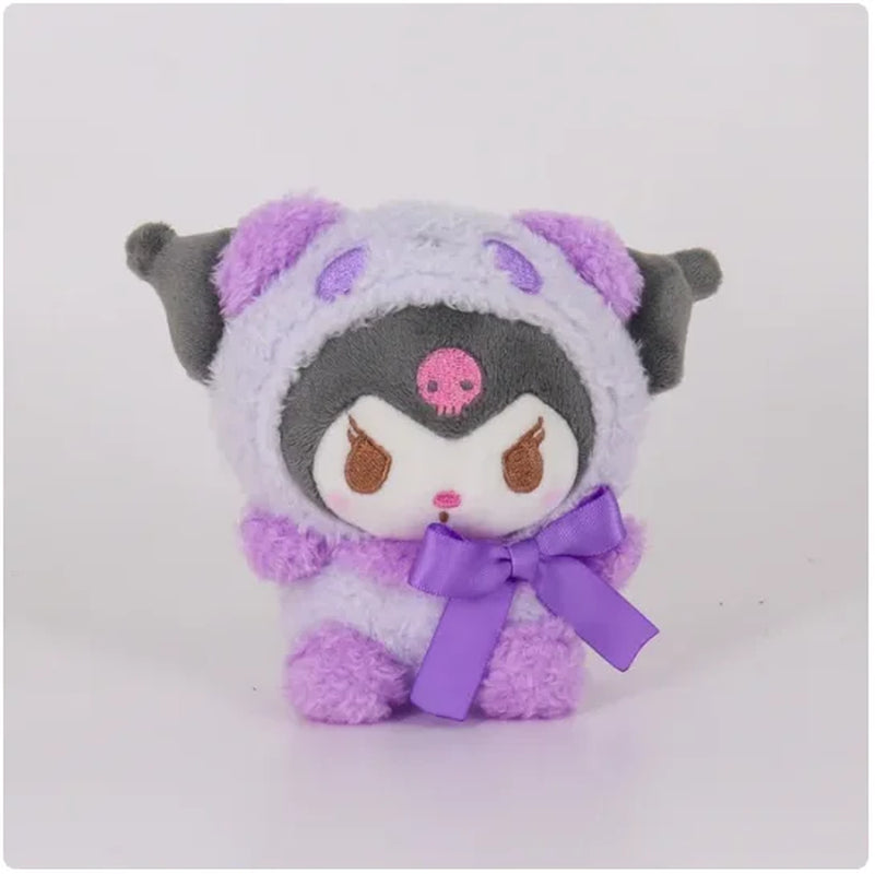Sanrioed Kawaii Hello Kitty Kuromi Plush Doll Toys Pendant Cute Plush Keychain Bag Pendant Christmas Gifts12Cm